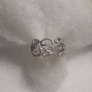 Anillo plata vintage con circontas